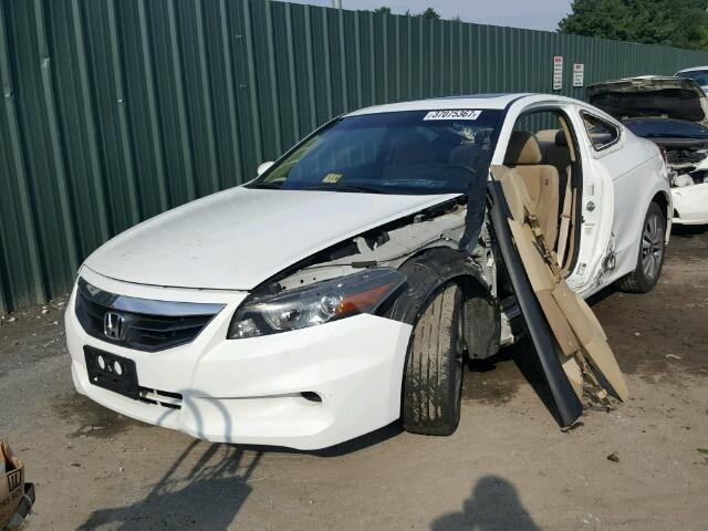 1HGCS1B70BA007505 - 2011 HONDA ACCORD EX WHITE photo 2