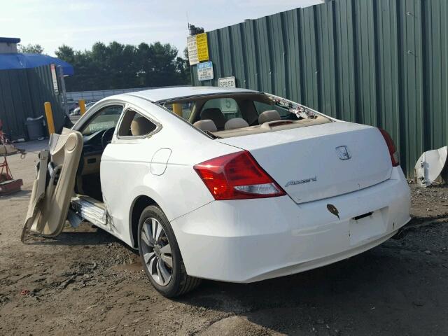 1HGCS1B70BA007505 - 2011 HONDA ACCORD EX WHITE photo 3