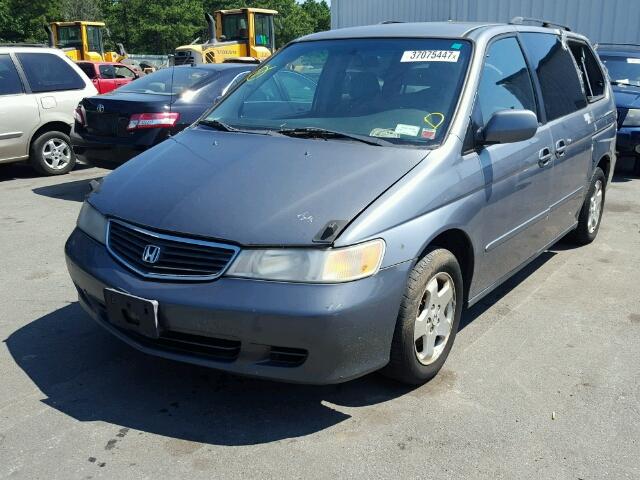 2HKRL18641H520509 - 2001 HONDA ODYSSEY EX GRAY photo 2