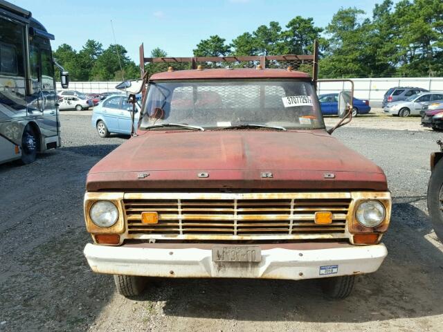 F35YED97533 - 1969 FORD PICKUP RED photo 9