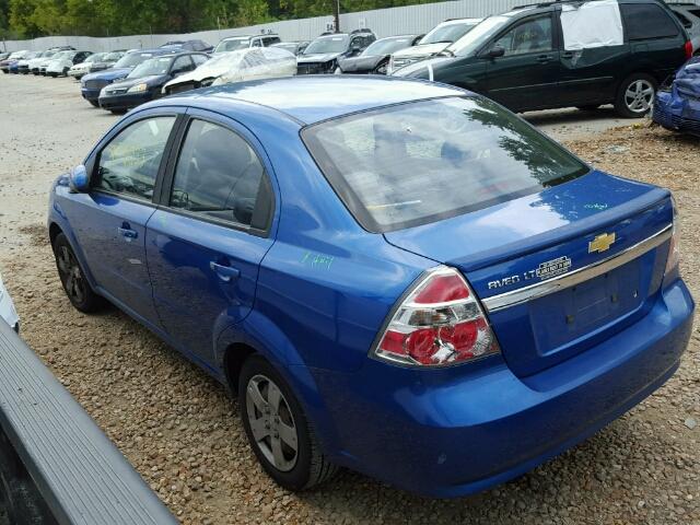 KL1TD5DE7AB120282 - 2010 CHEVROLET AVEO LS BLUE photo 3