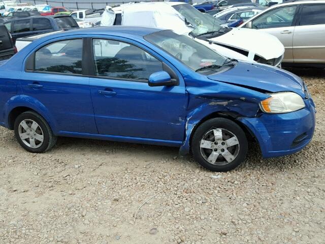 KL1TD5DE7AB120282 - 2010 CHEVROLET AVEO LS BLUE photo 9