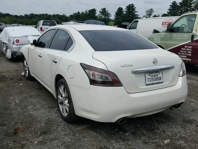 1N4AA5AP4CC814333 - 2012 NISSAN MAXIMA S WHITE photo 3