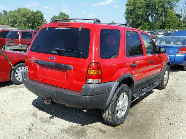 1FMYU04142KD81154 - 2002 FORD ESCAPE XLT RED photo 4