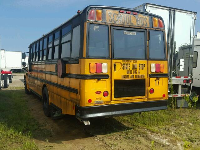 4UZABPDU8DCBT1202 - 2013 FREIGHTLINER CHASSIS B2 YELLOW photo 3