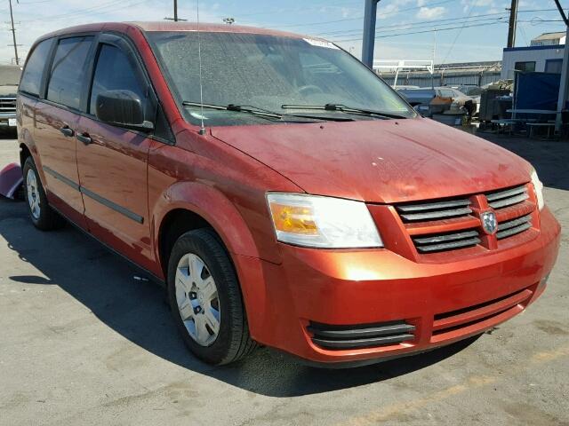 2D8HN44H88R739678 - 2008 DODGE GRAND CARA ORANGE photo 1