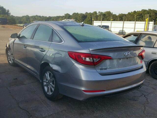 5NPE24AF2FH182791 - 2015 HYUNDAI SONATA SE SILVER photo 3