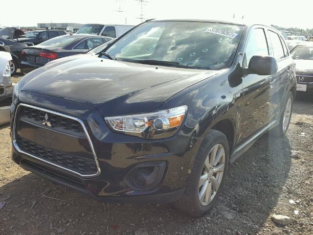 4A4AP3AU8DE011459 - 2013 MITSUBISHI OUTLANDER BLACK photo 2