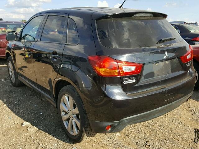 4A4AP3AU8DE011459 - 2013 MITSUBISHI OUTLANDER BLACK photo 3