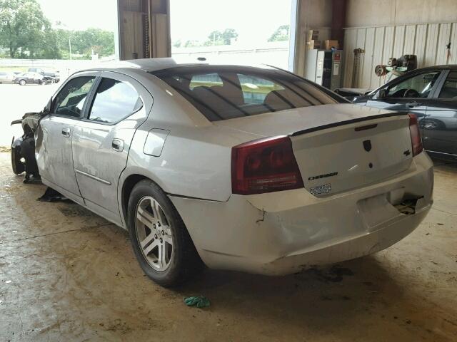 2B3KA53H76H530055 - 2006 DODGE CHARGER R/ SILVER photo 3