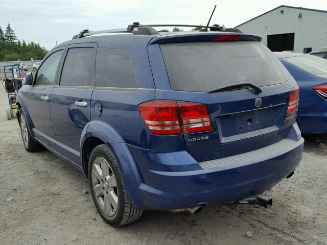 3D4GH67V09T522528 - 2009 DODGE JOURNEY R/ BLUE photo 3