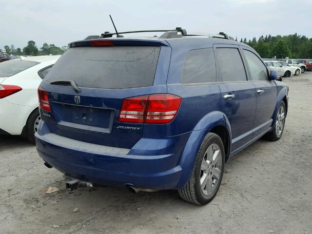 3D4GH67V09T522528 - 2009 DODGE JOURNEY R/ BLUE photo 4