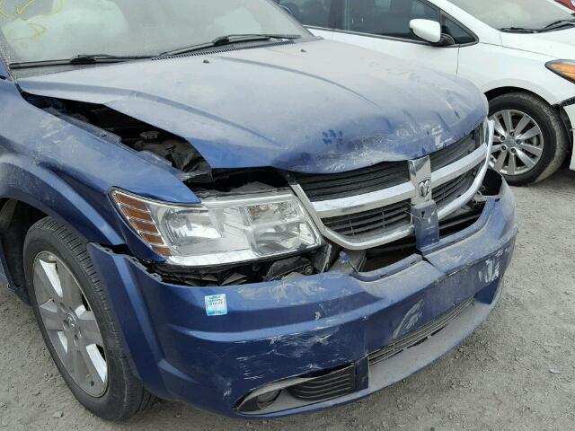 3D4GH67V09T522528 - 2009 DODGE JOURNEY R/ BLUE photo 9