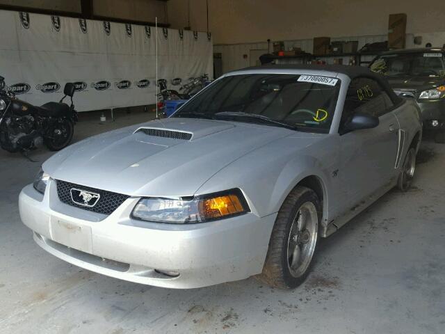 1FAFP45X23F448797 - 2003 FORD MUSTANG SILVER photo 2