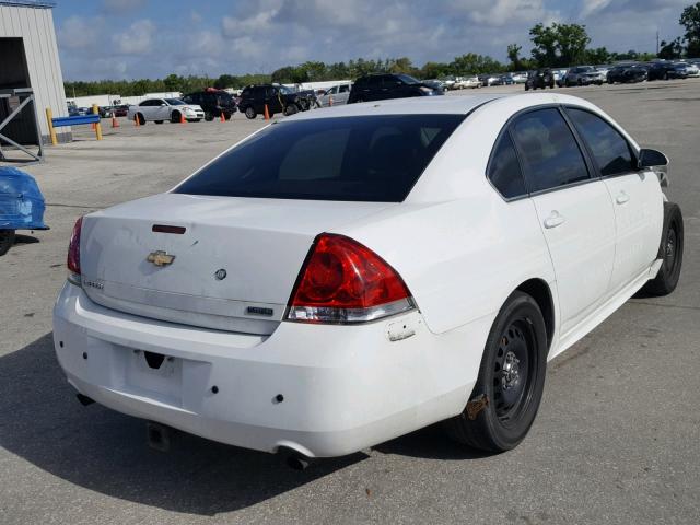 2G1WD5E38C1305231 - 2012 CHEVROLET IMPALA POL WHITE photo 4