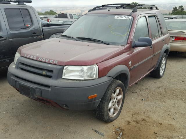 SALNY22222A213434 - 2002 LAND ROVER FREELANDER BURGUNDY photo 2