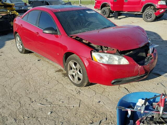 1G2ZG58B774237033 - 2007 PONTIAC G6 RED photo 1