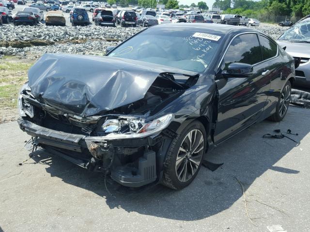 1HGCT2B85GA007504 - 2016 HONDA ACCORD EXL BLACK photo 2