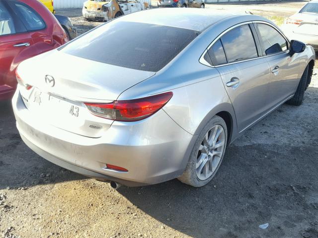 JM1GJ1V69E1118161 - 2014 MAZDA 6 TOURING GRAY photo 4