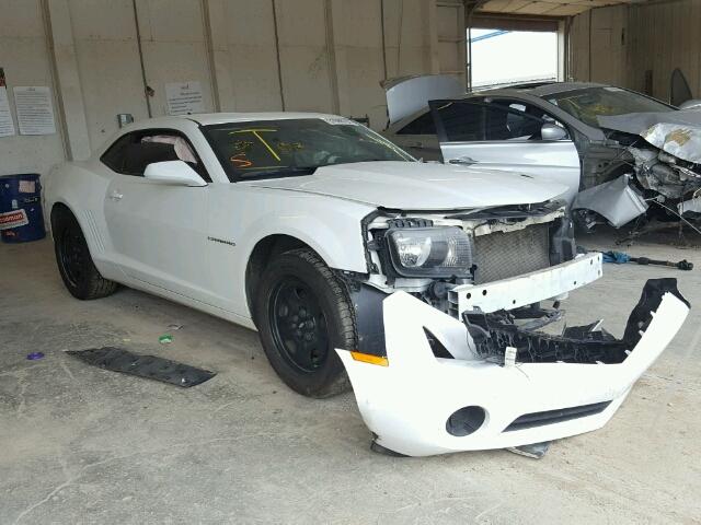 2G1FA1E30D9143874 - 2013 CHEVROLET CAMARO WHITE photo 1