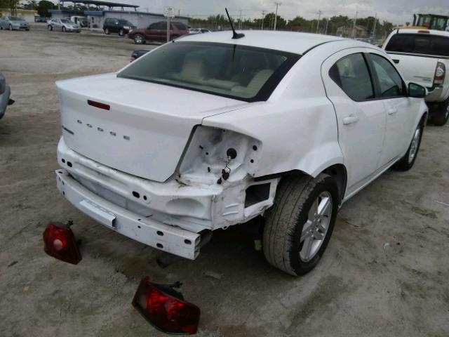 1B3BD1FBXBN564967 - 2011 DODGE AVENGER MA WHITE photo 4