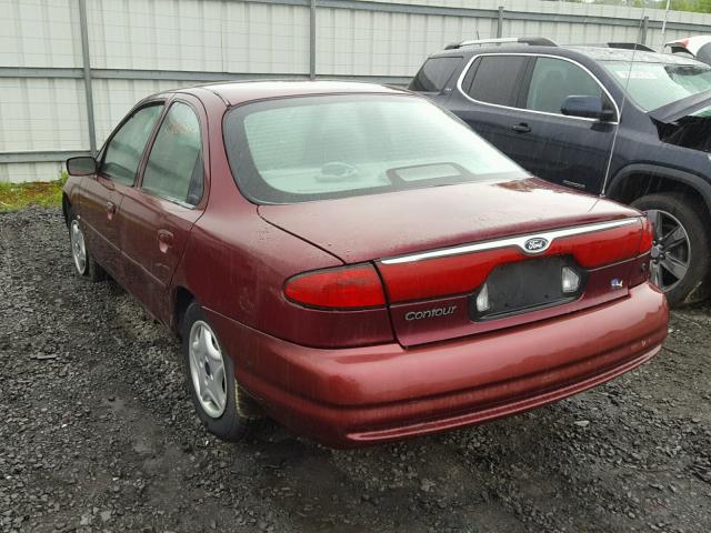 1FAFP663XWK204415 - 1998 FORD CONTOUR LX MAROON photo 3