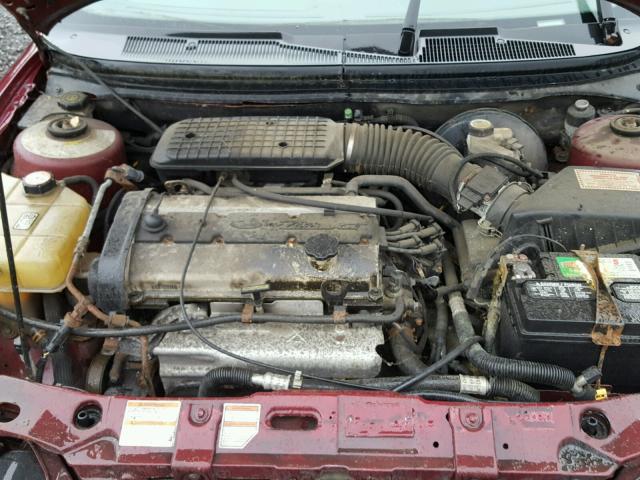 1FAFP663XWK204415 - 1998 FORD CONTOUR LX MAROON photo 7