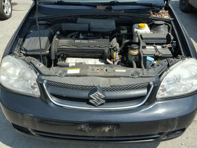 KL5JD56Z26K364368 - 2006 SUZUKI FORENZA BLACK photo 7