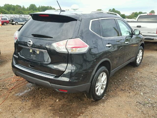 KNMAT2MV0GP600533 - 2016 NISSAN ROGUE S BLACK photo 4