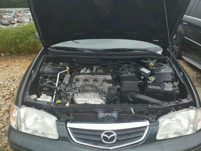 1YVGF22C725273405 - 2002 MAZDA 626 LX BLACK photo 7