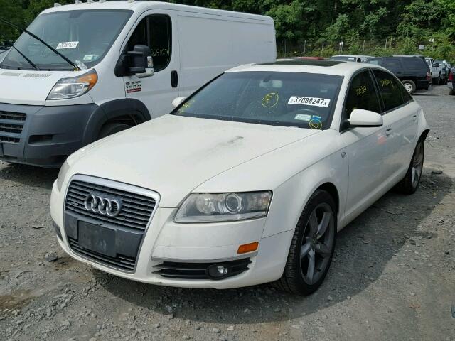 WAUDH74F26N104872 - 2006 AUDI A6 WHITE photo 2