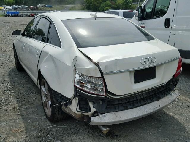 WAUDH74F26N104872 - 2006 AUDI A6 WHITE photo 3