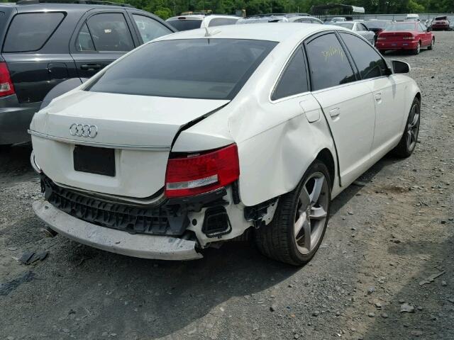 WAUDH74F26N104872 - 2006 AUDI A6 WHITE photo 4