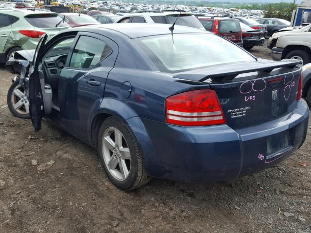 1B3LC56RX8N571857 - 2008 DODGE AVENGER SX BLUE photo 3