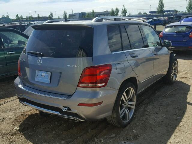 WDCGG0EB3EG332155 - 2014 MERCEDES-BENZ GLK 250 BL SILVER photo 4