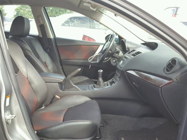 JM1BL1H37A1291757 - 2010 MAZDA SPEED 3 SILVER photo 5