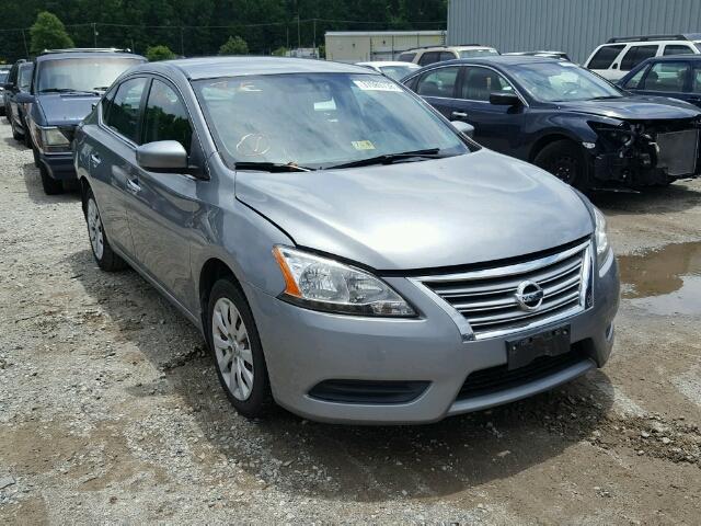 3N1AB7AP4DL703227 - 2013 NISSAN SENTRA SV GRAY photo 1