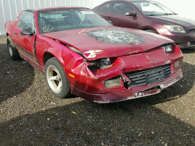 1G1FP21S9KL162818 - 1989 CHEVROLET CAMARO RED photo 1