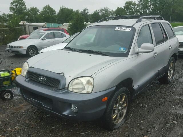 KM8SC13E64U722192 - 2004 HYUNDAI SANTA FE G SILVER photo 2