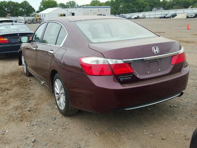 1HGCR2F77FA059604 - 2015 HONDA ACCORD EX BURGUNDY photo 3