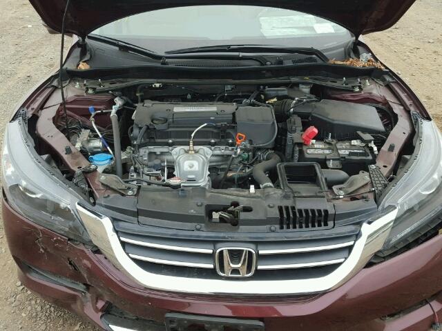 1HGCR2F77FA059604 - 2015 HONDA ACCORD EX BURGUNDY photo 7