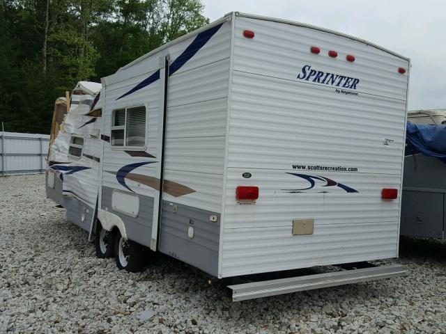 4YDT259284A214644 - 2004 KEYSTONE SPRINTER WHITE photo 3