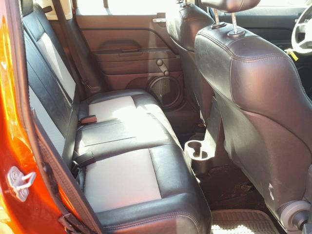 1J8FT28W08D735399 - 2008 JEEP PATRIOT SP ORANGE photo 6