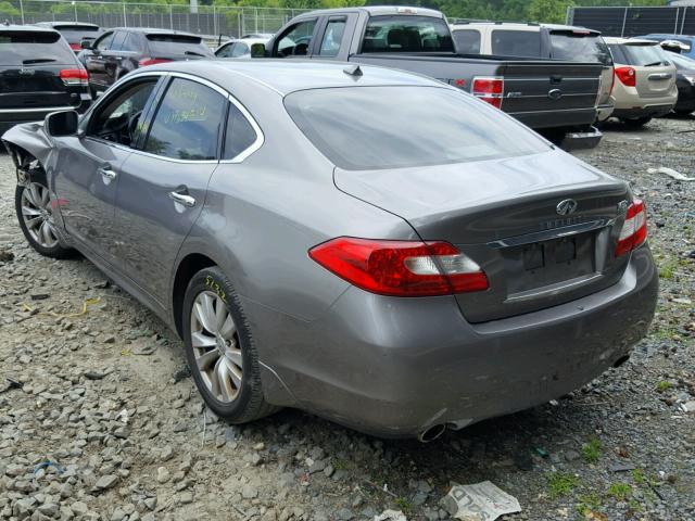 JN1BY1AR3BM372094 - 2011 INFINITI M37 X GRAY photo 3