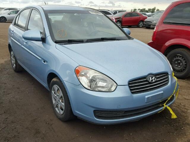 KMHCN46C68U182763 - 2008 HYUNDAI ACCENT BLUE photo 1