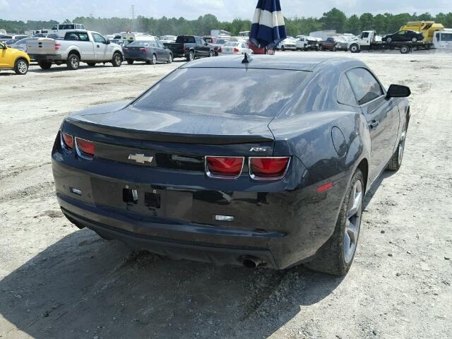 2G1FB1E33C9175911 - 2012 CHEVROLET CAMARO LT BLACK photo 4