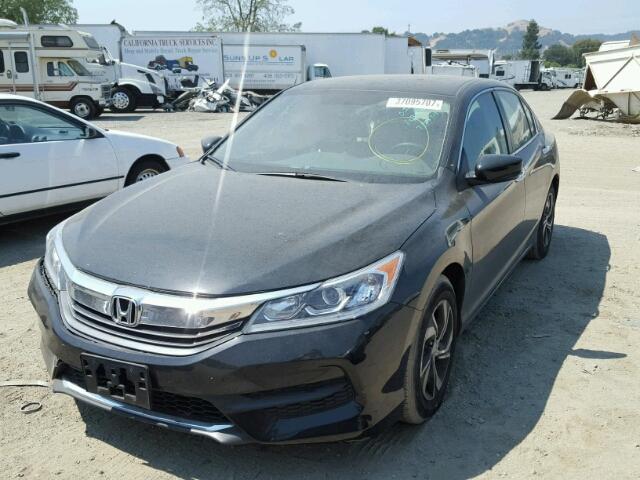 1HGCR2F38GA189079 - 2016 HONDA ACCORD LX BLACK photo 2