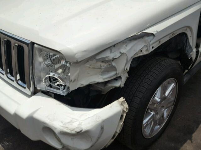 1J4RH5GT2AC148481 - 2010 JEEP COMMANDER WHITE photo 9