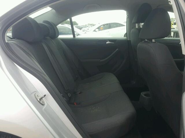 3VW2K7AJ6BM108848 - 2011 VOLKSWAGEN JETTA BASE SILVER photo 6