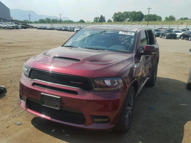 1C4SDJCT5JC198518 - 2018 DODGE DURANGO R/ MAROON photo 2